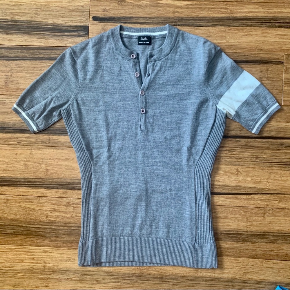 Merino wool knit cycling city riding jersey